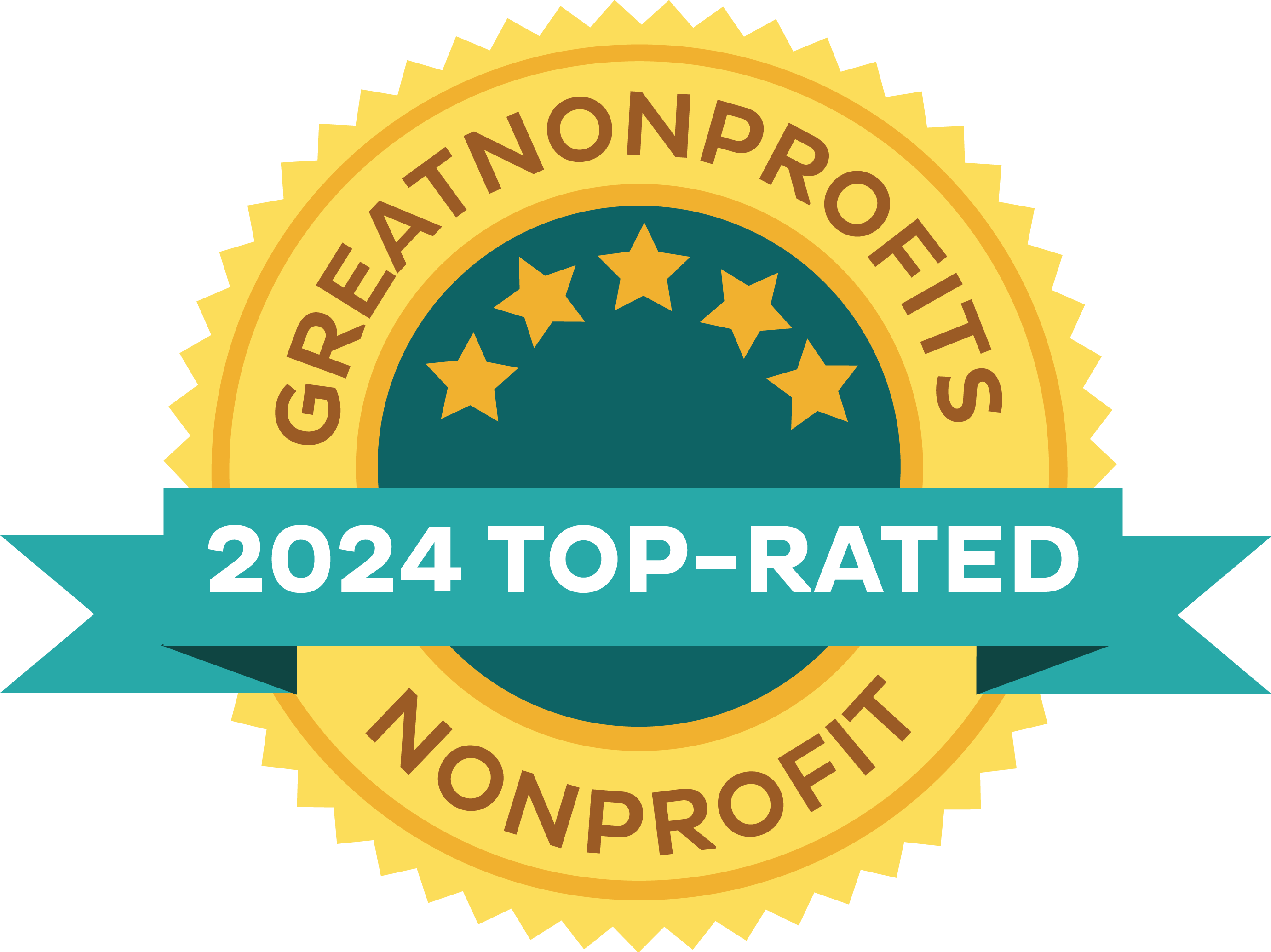 2024 GreatNonprofits Top-Rated Status Badge