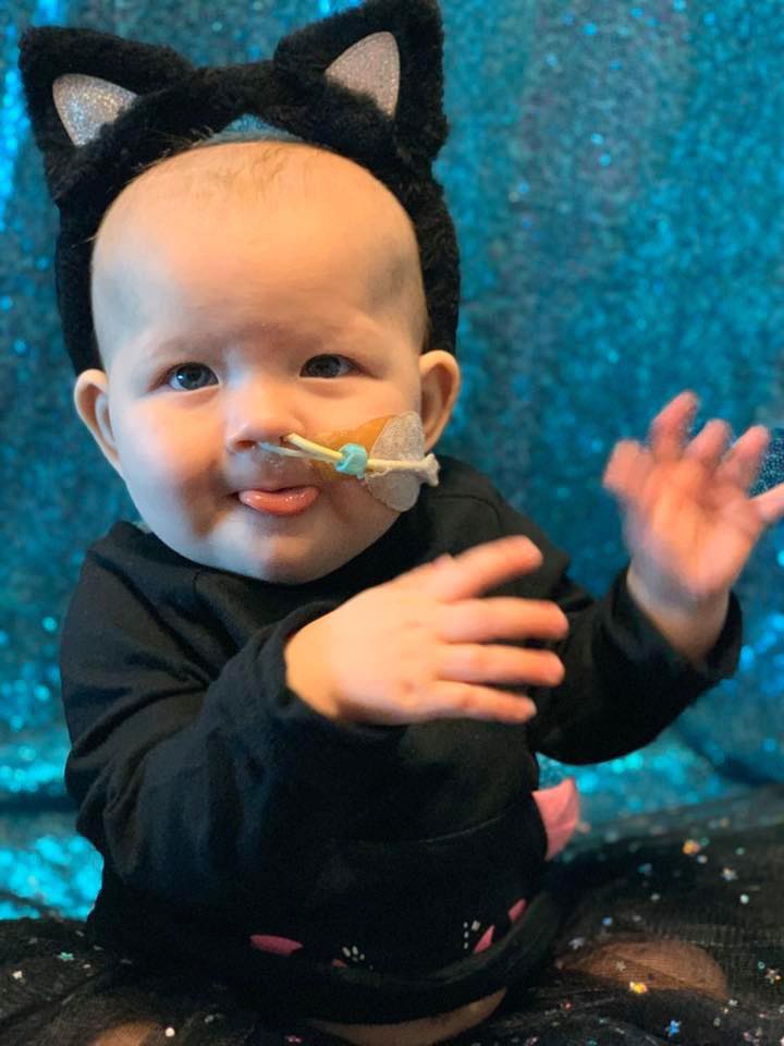 Jazmine wearing cat ears